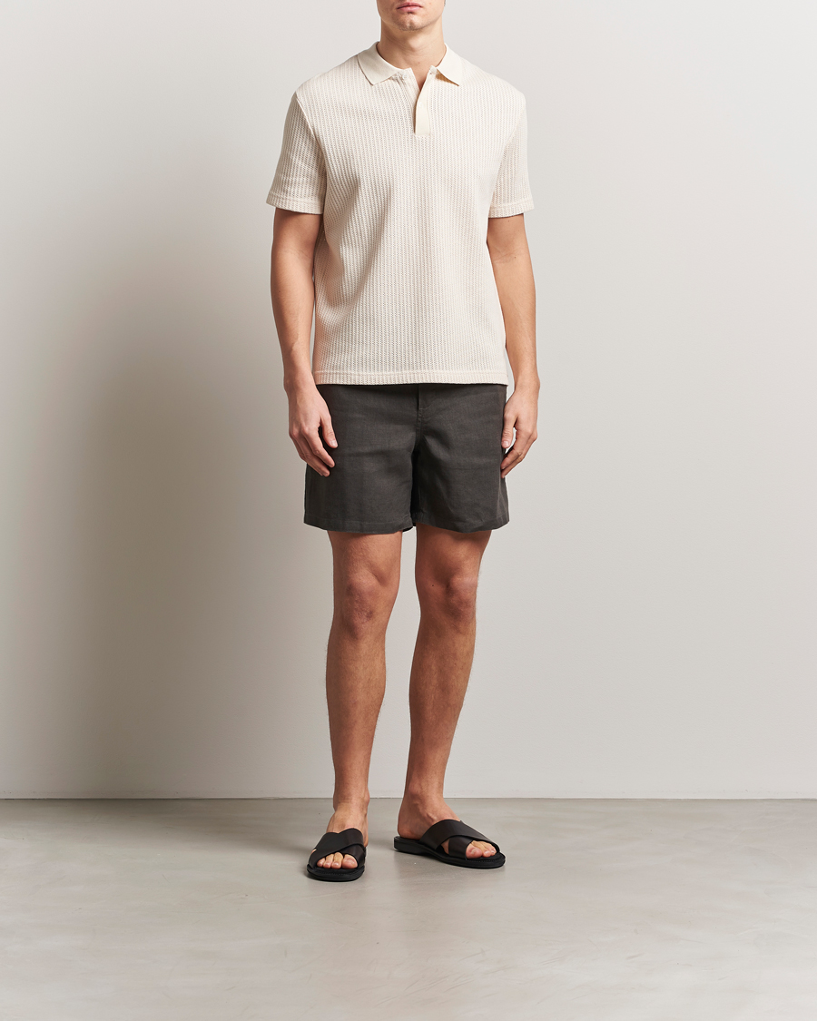 Herre | Pikéer | Samsøe Samsøe | Jase Structured Knitted Polo Clear Cream