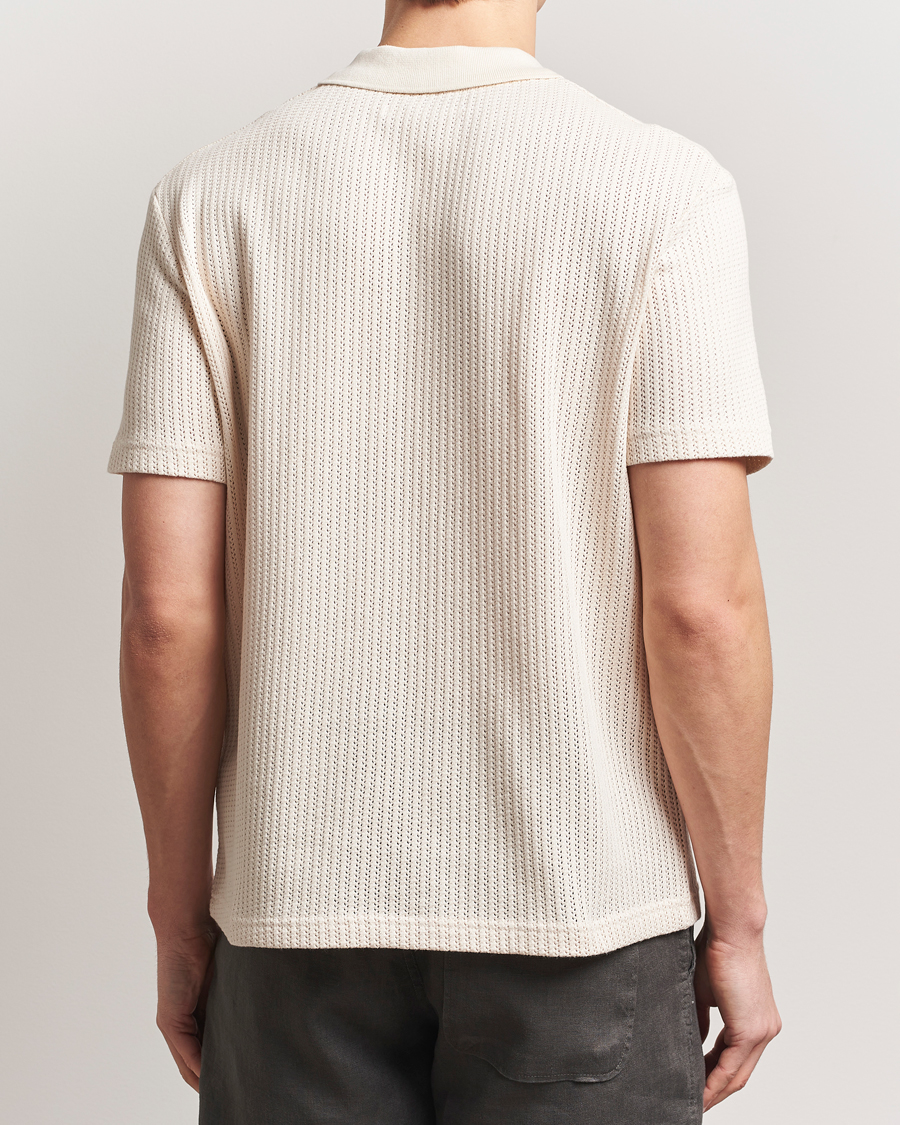 Herre | Pikéer | Samsøe Samsøe | Jase Structured Knitted Polo Clear Cream