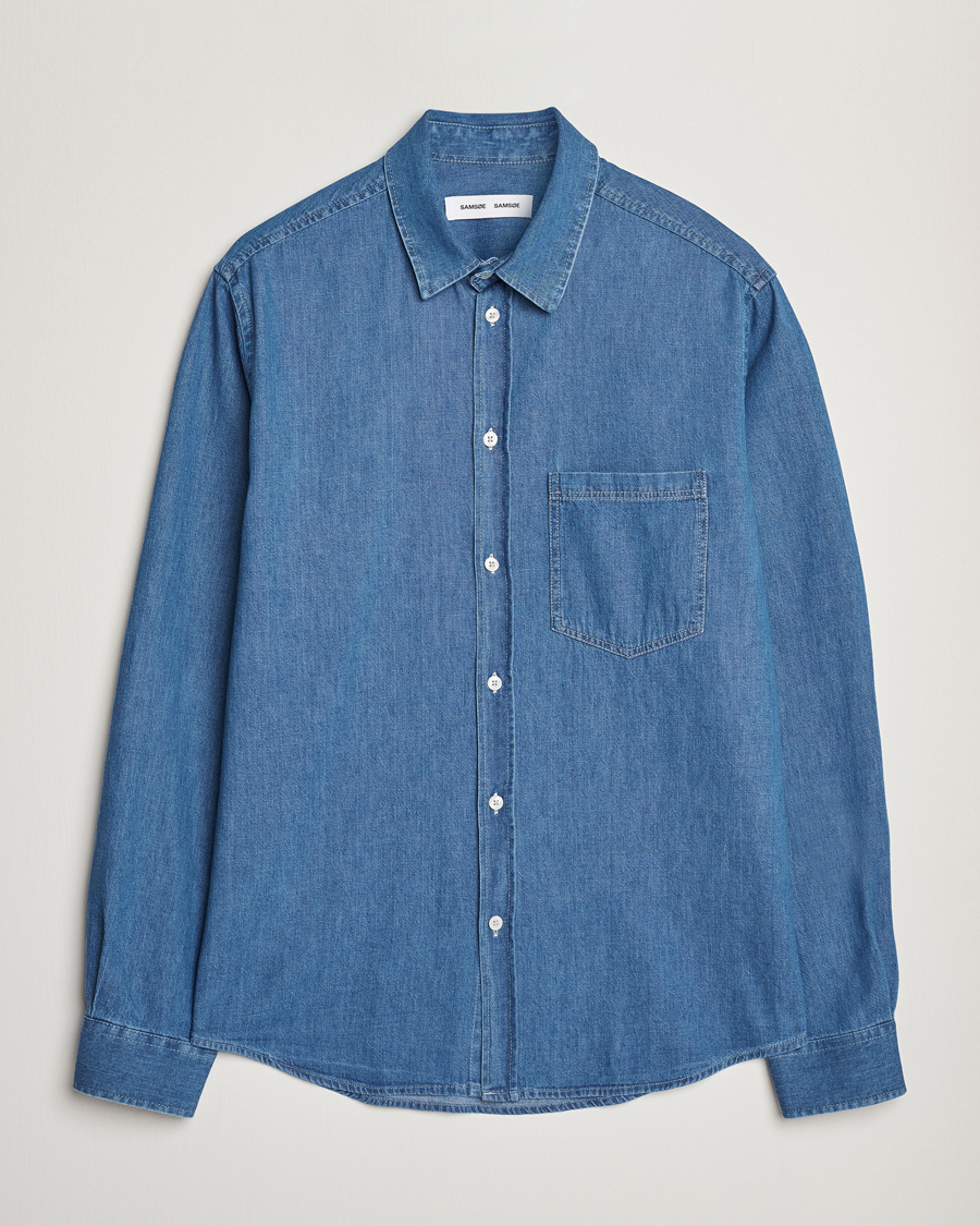 Herre | Skjorter | Samsøe Samsøe | Ryan Chambray Shirt Light Blue