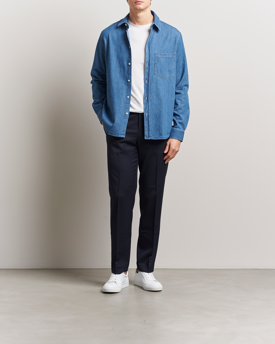 Herre | Skjorter | Samsøe Samsøe | Ryan Chambray Shirt Light Blue