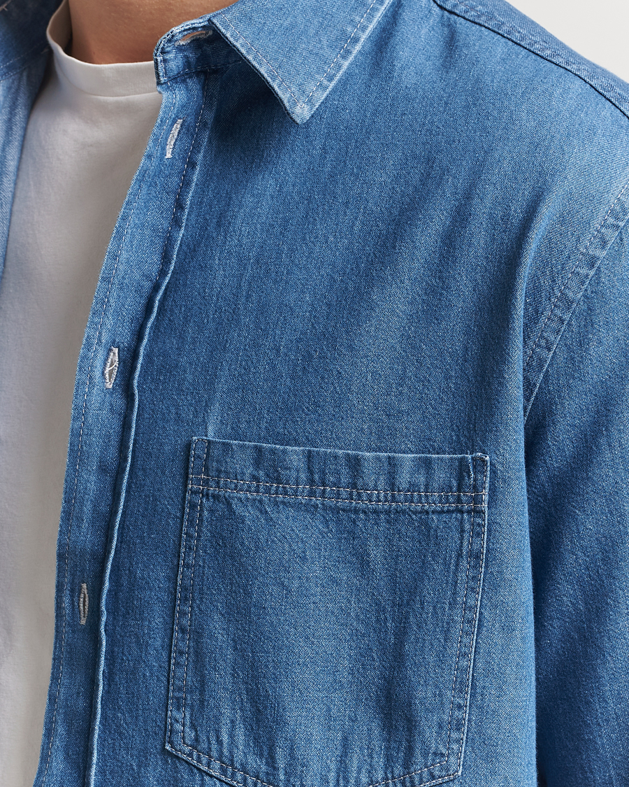 Herre | Skjorter | Samsøe Samsøe | Ryan Chambray Shirt Light Blue