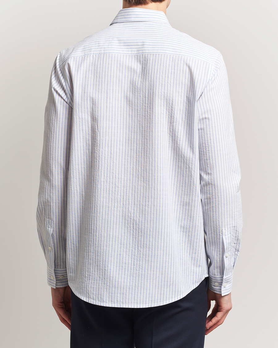 Herre | Skjorter | Samsøe Samsøe | Ryan Cotton Striped Shirt Blue/White