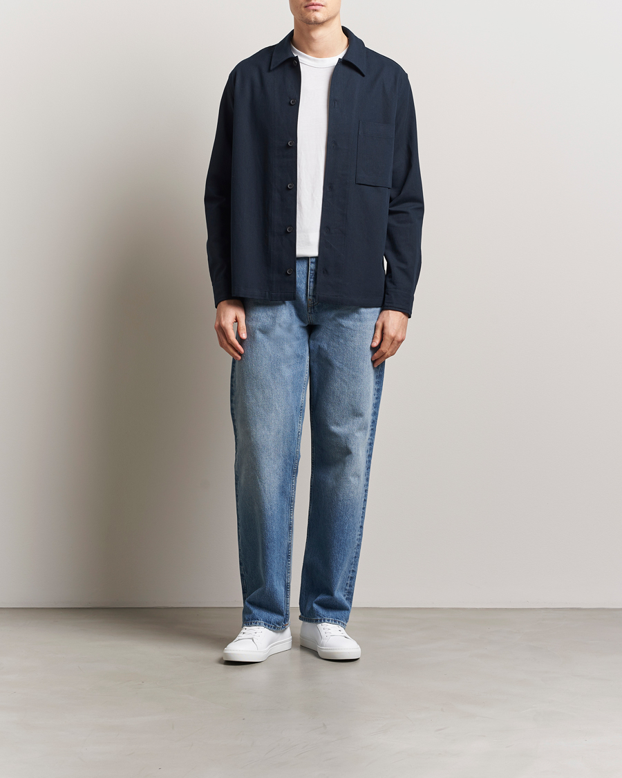 Herre | Skjorter | Samsøe Samsøe | Damon Go Overshirt Salute Navy