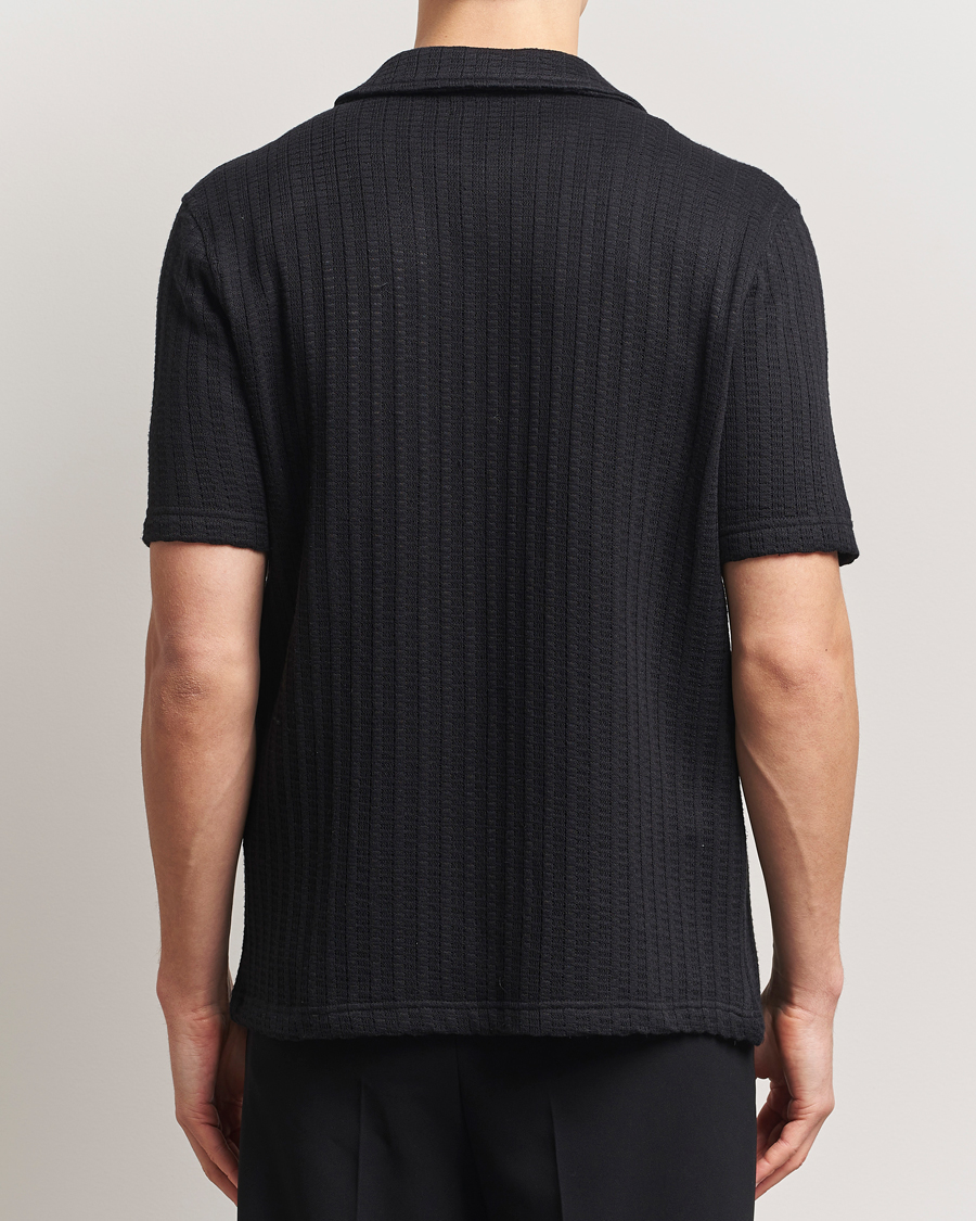 Herre | Skjorter | Samsøe Samsøe | Kvistbro Structured Short Sleeve Shirt Black
