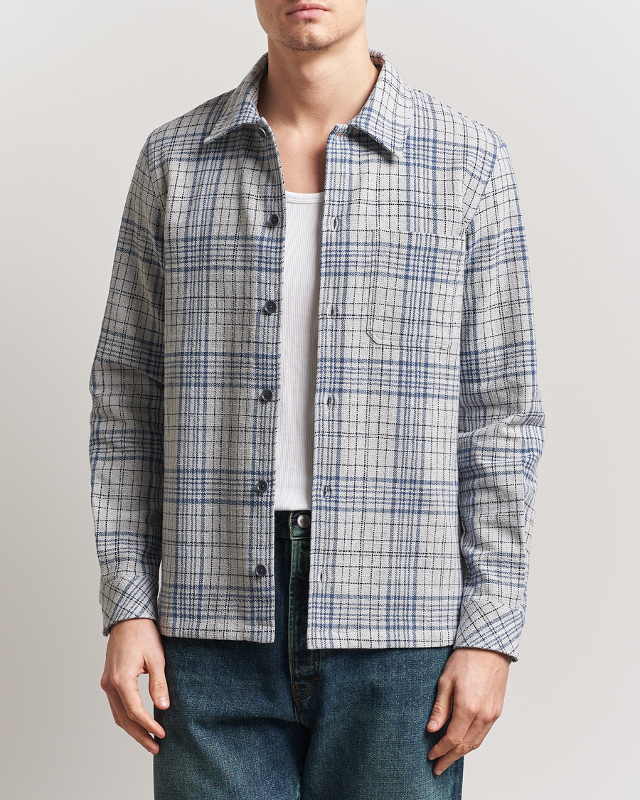 Herre | Skjorter | Samsøe Samsøe | Taka Checked Overshirt Moonstruck