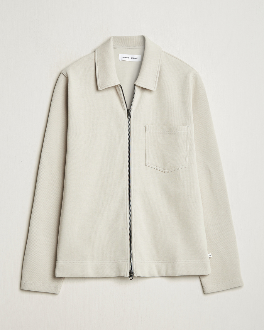 Herre | Gensere | Samsøe Samsøe | Hannes Full Zip Sweater Moonstruck