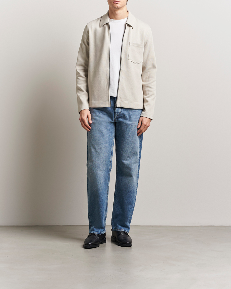 Herre | Gensere | Samsøe Samsøe | Hannes Full Zip Sweater Moonstruck