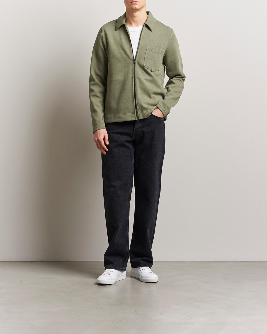 Herre | Gensere | Samsøe Samsøe | Hannes Full Zip Sweater Four Leaf Clover