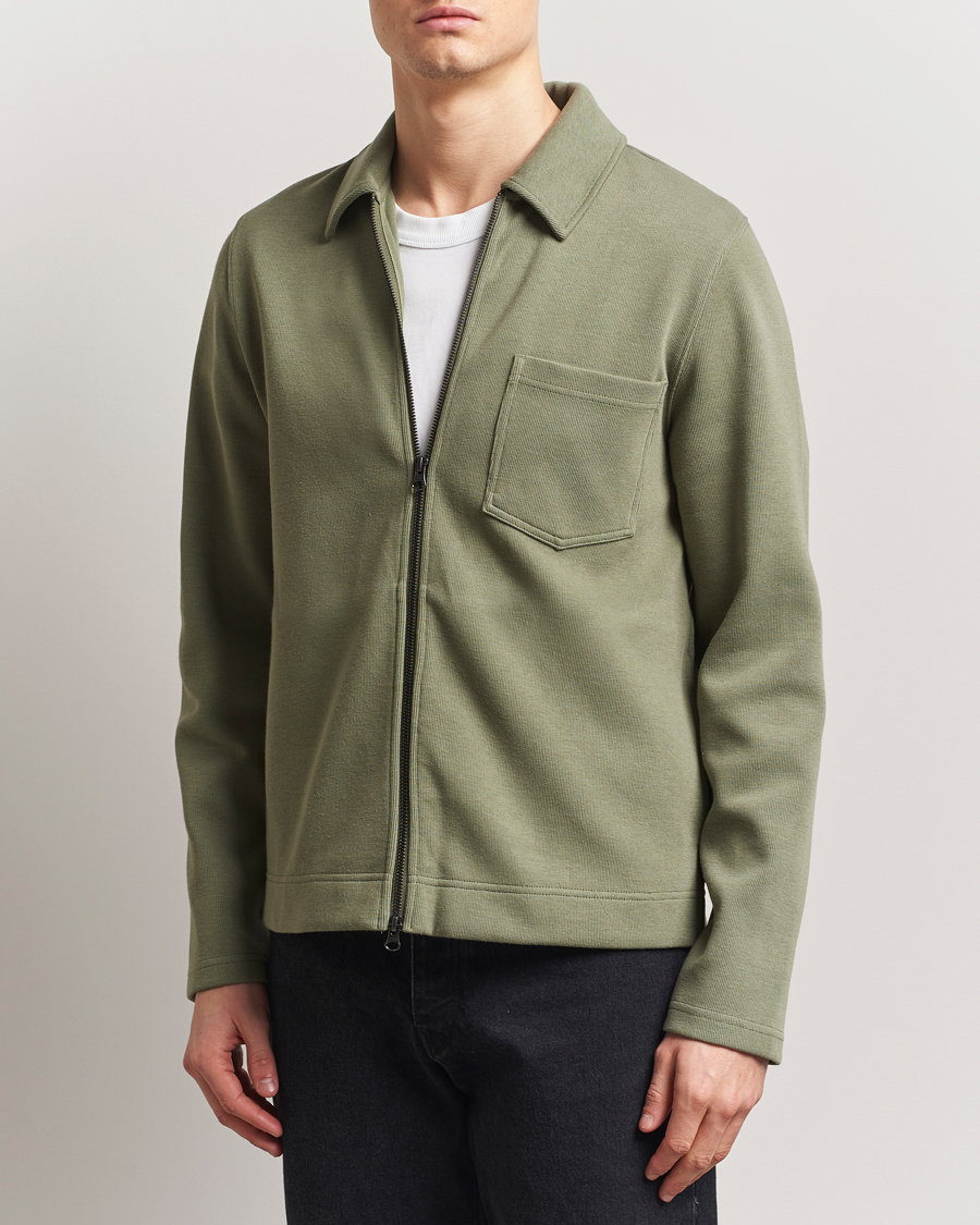 Herre | Gensere | Samsøe Samsøe | Hannes Full Zip Sweater Four Leaf Clover