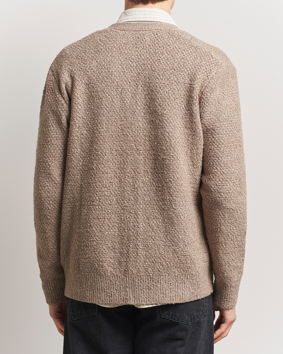 Herre | Gensere | Samsøe Samsøe | Ezra Heavy Knitted Cardigan Greige Melange