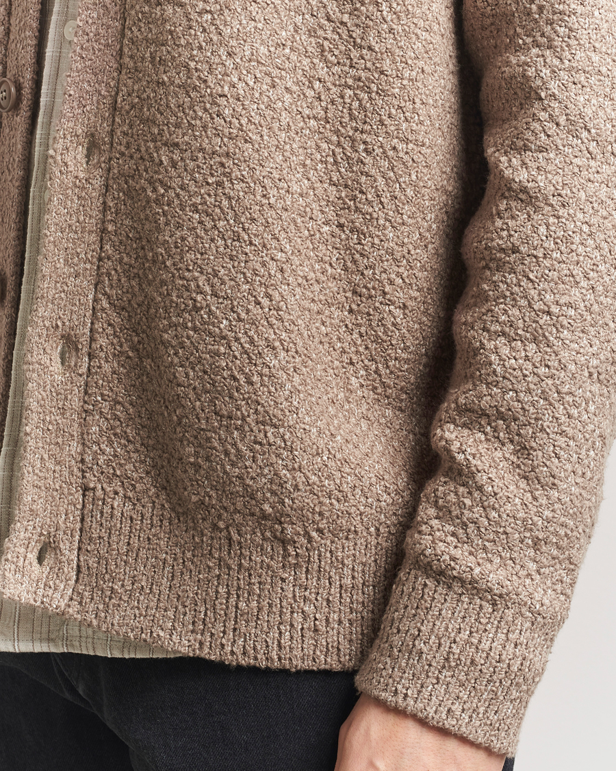 Herre | Gensere | Samsøe Samsøe | Ezra Heavy Knitted Cardigan Greige Melange