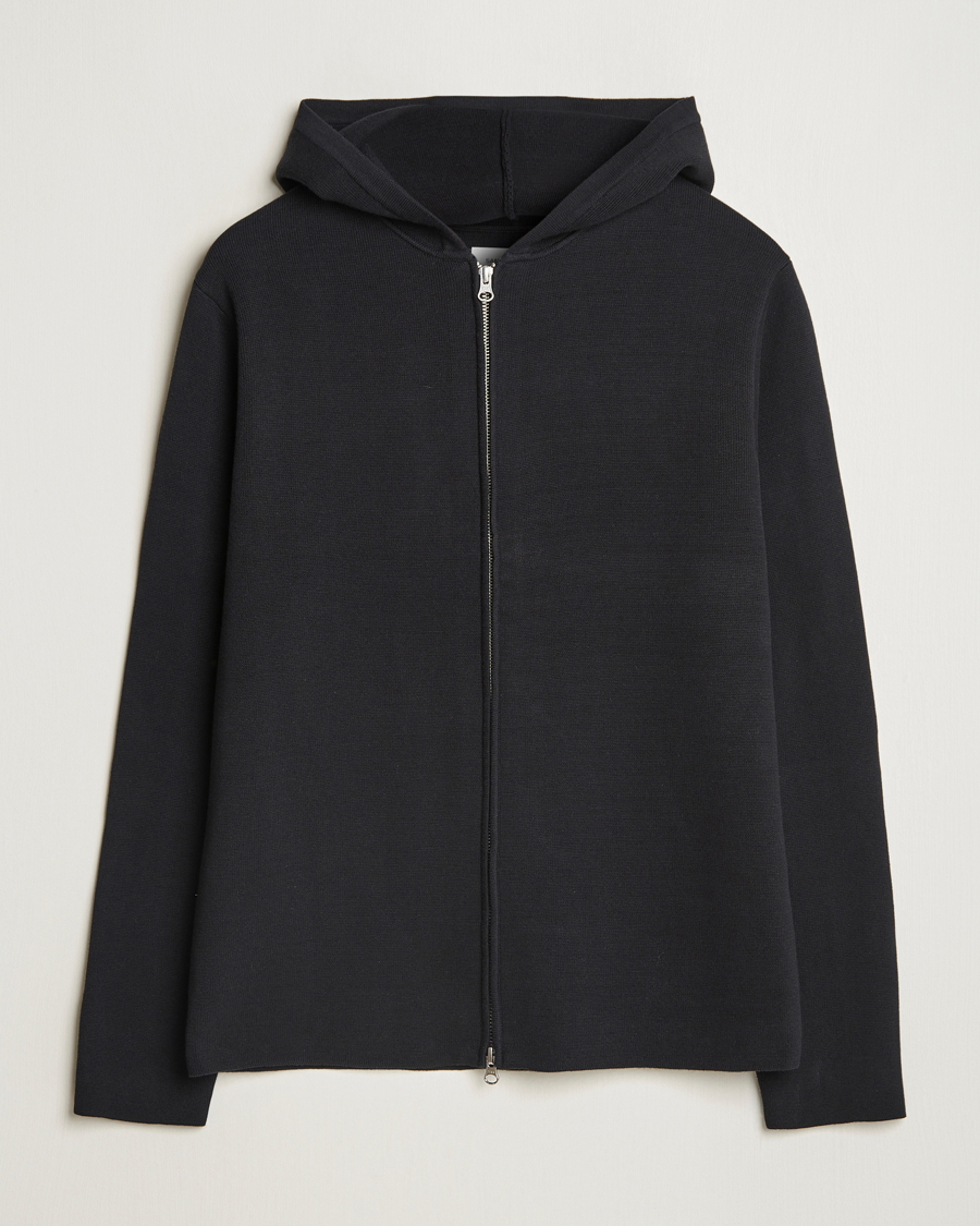 Herre | Gensere | Samsøe Samsøe | Niklas Full Zip Hoodie Black