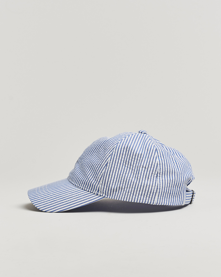 Herre | Hatter og capser | GANT | Striped Seersucker Cap Rich Blue