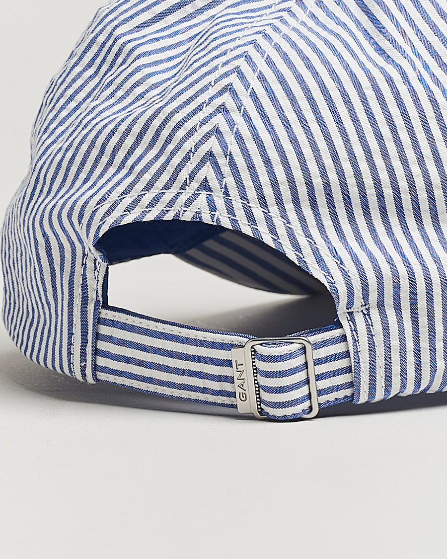 Herre | Hatter og capser | GANT | Striped Seersucker Cap Rich Blue