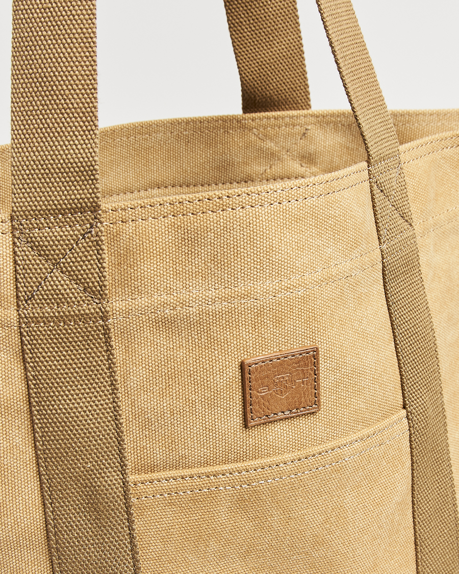 Herre | Vesker | GANT | Washed Canvas Totebag Oak Beige
