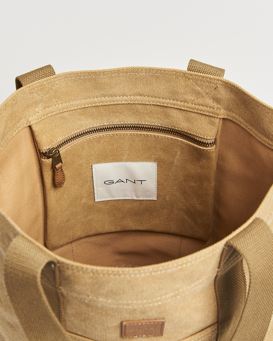 Herre | Vesker | GANT | Washed Canvas Totebag Oak Beige