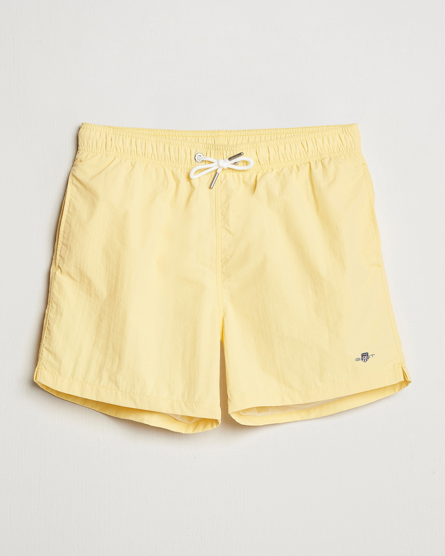 Herre | Badeshorts | GANT | Basic Swimshorts Banana Yellow