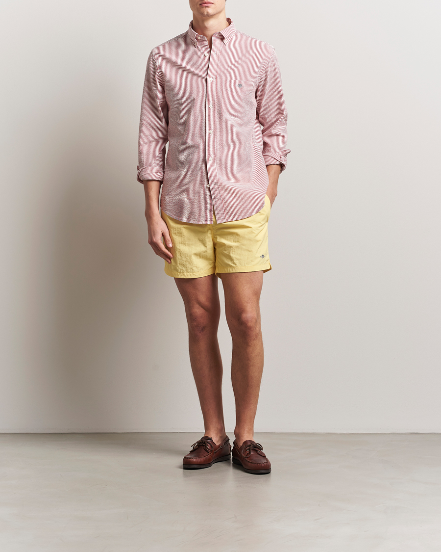 Herre | Badeshorts | GANT | Basic Swimshorts Banana Yellow