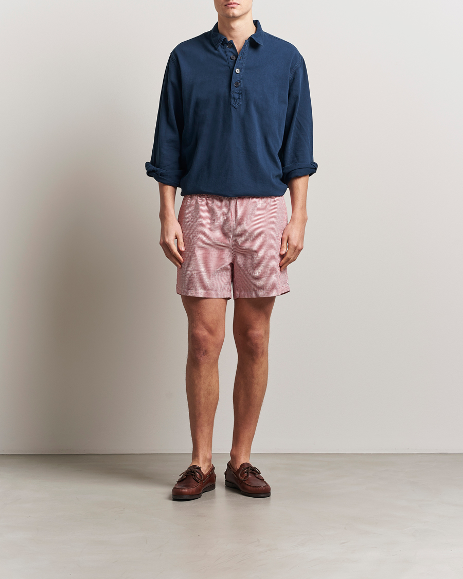 Herre | Badeshorts | GANT | Seersucker Swimshorts Ruby Red