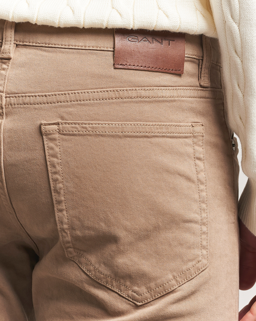 Herre | Bukser | GANT | Regular Desert 5-Pocket Pants Brown