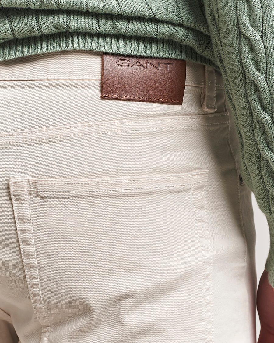 Herre | Bukser | GANT | Regular Desert 5-Pocket Pants Putty
