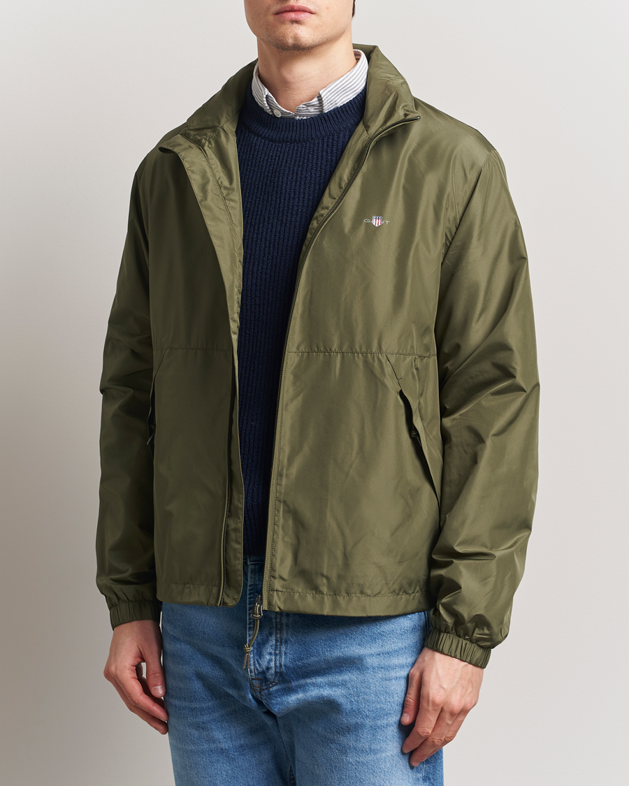 Herre | Jakker | GANT | Lightweight Windshielder Jacket Juniper Green