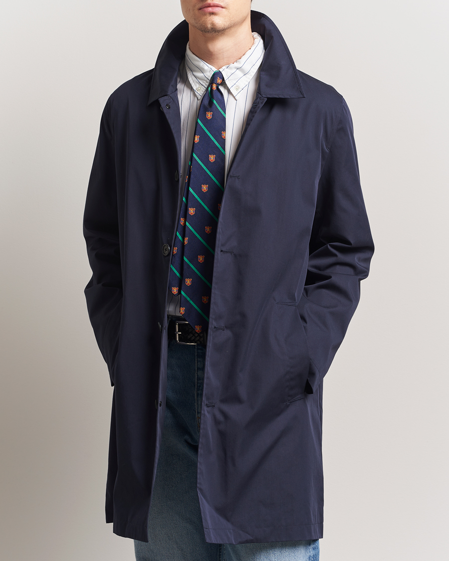 Herre | Jakker | GANT | Cotton Car Coat Evening Blue
