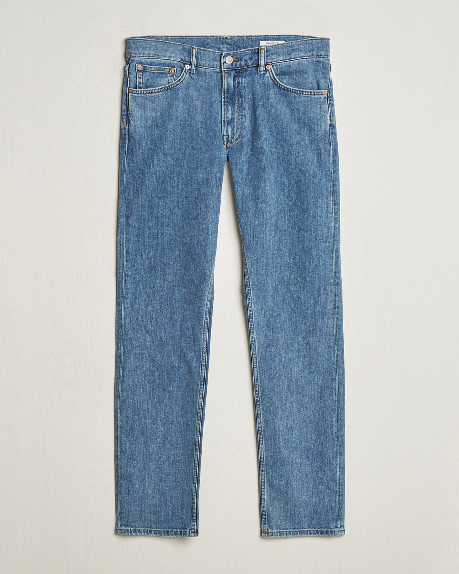 Herre | Jeans | GANT | Regular Fit Jeans Mid Blue Worn In