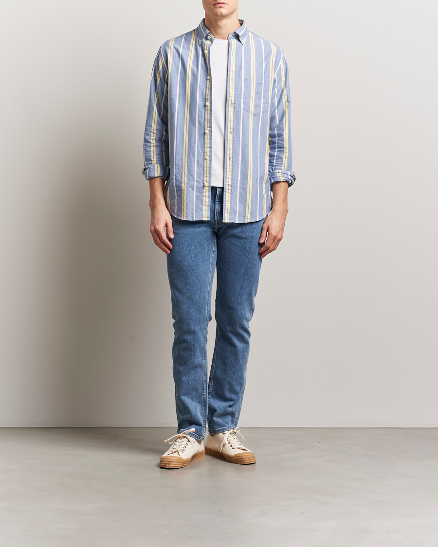 Herre | Jeans | GANT | Regular Fit Jeans Mid Blue Worn In