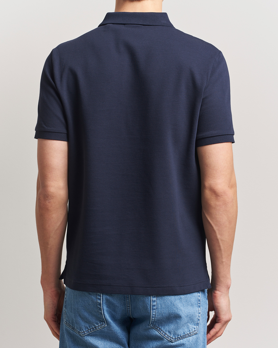 Herre | Pikéer | GANT | Textured Polo Evening Blue