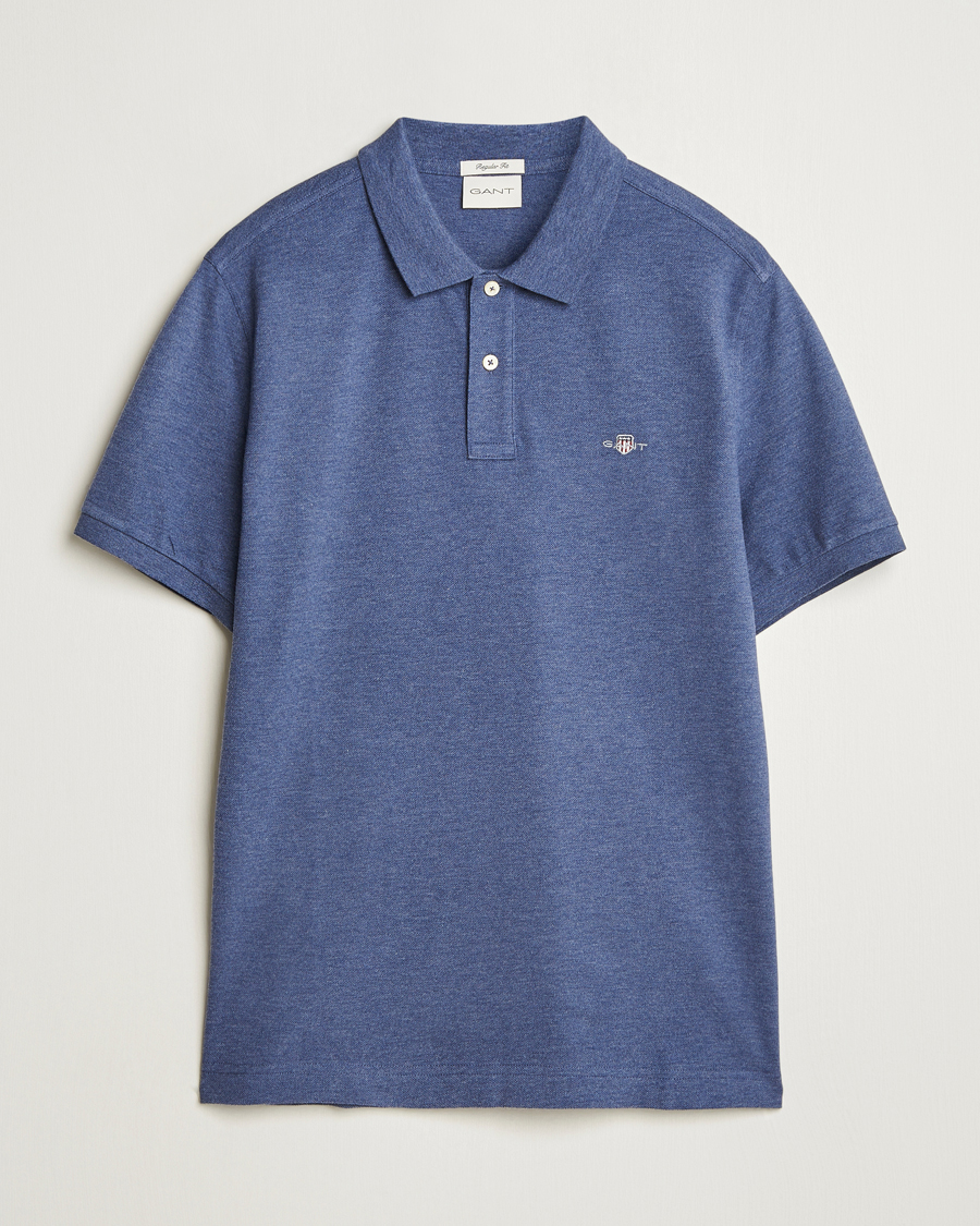 Herre | Pikéer | Gant | The Original Polo Dark Jeans Melange