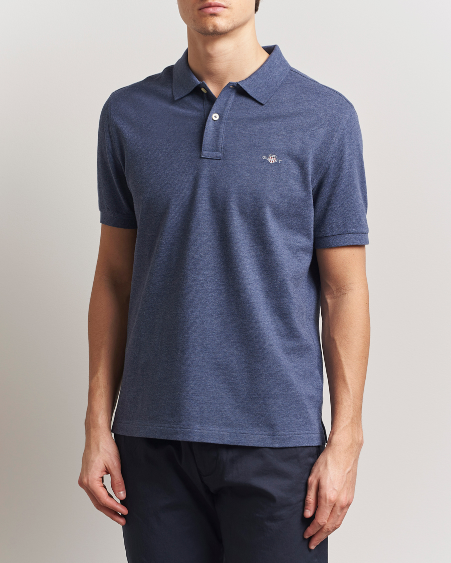 Herre | Pikéer | GANT | The Original Polo Dark Jeans Melange