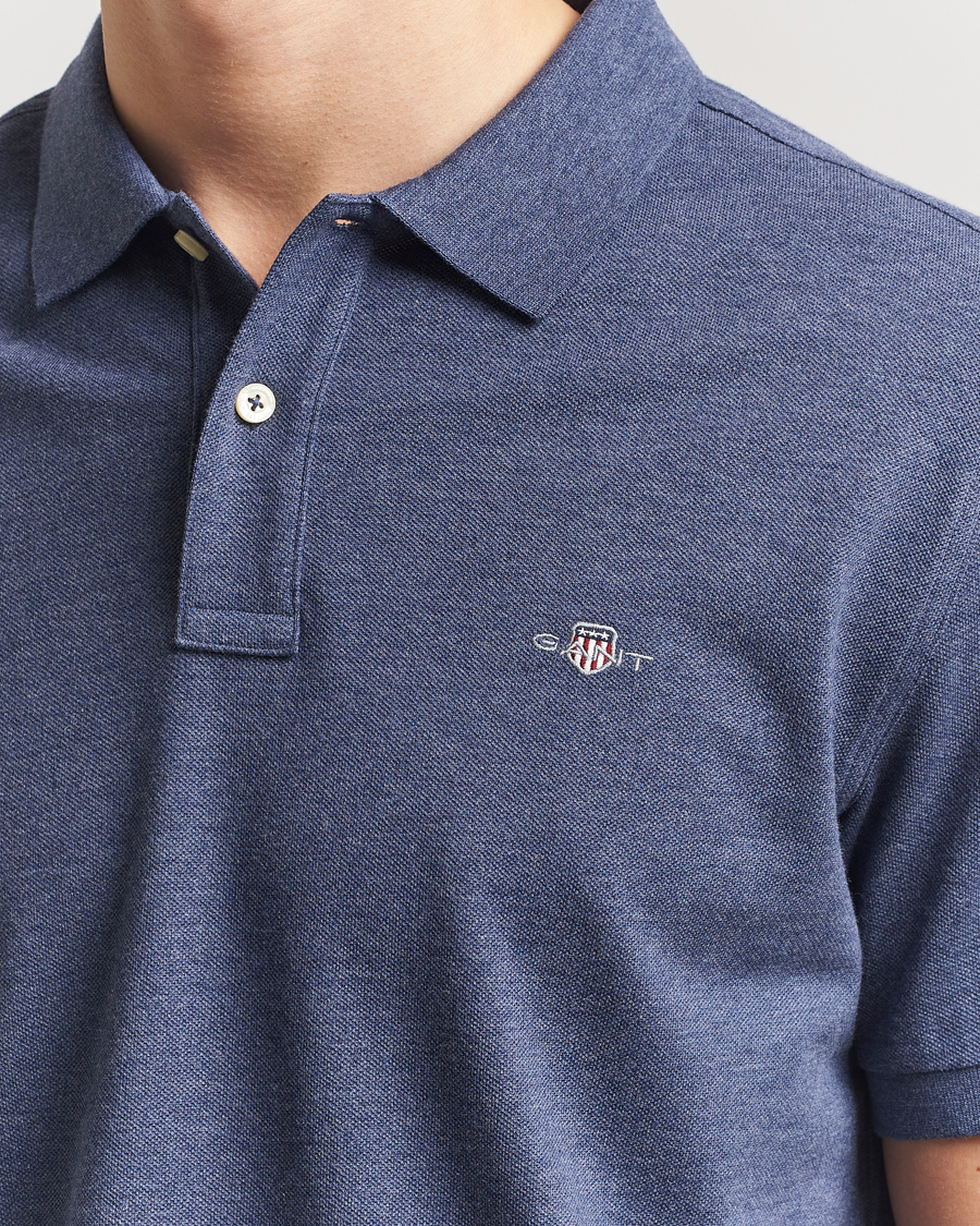 Herre | Pikéer | Gant | The Original Polo Dark Jeans Melange