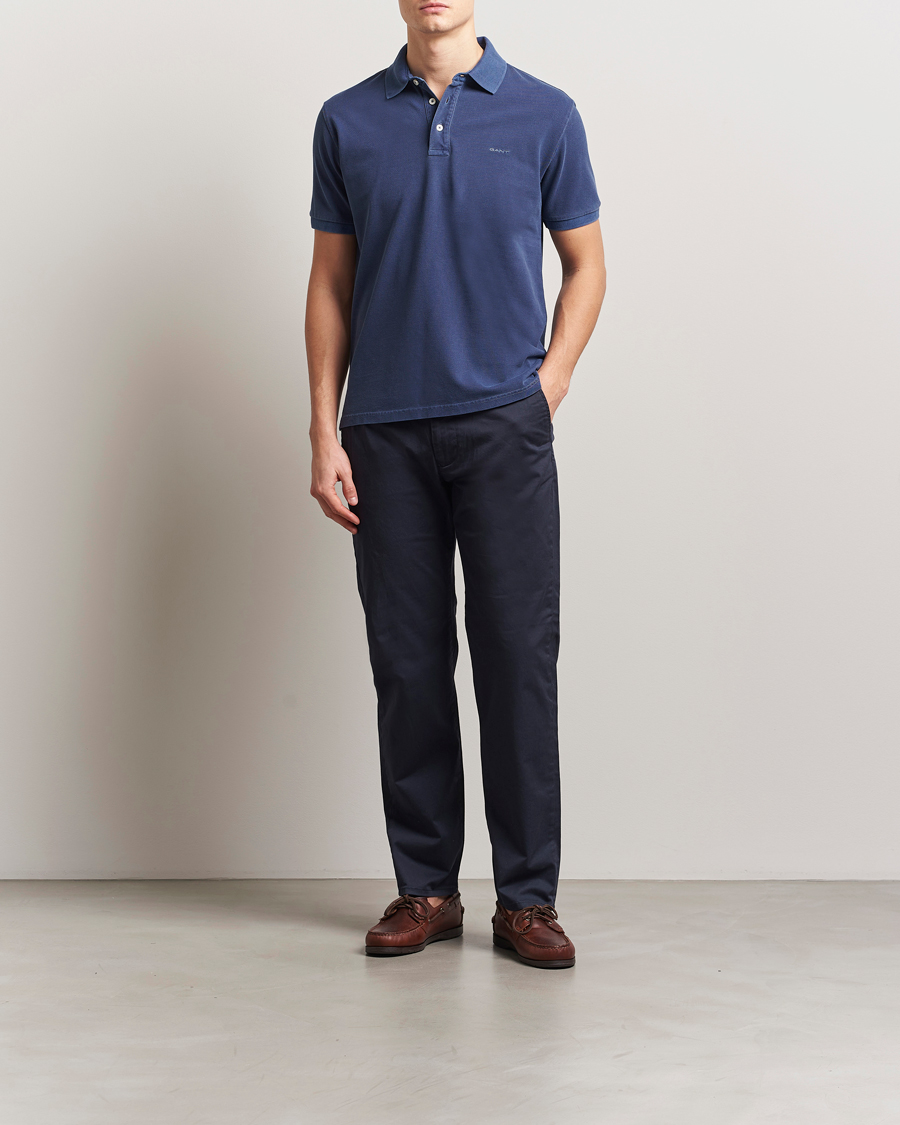 Herre | Pikéer | GANT | Sunfaded Polo Persian Blue