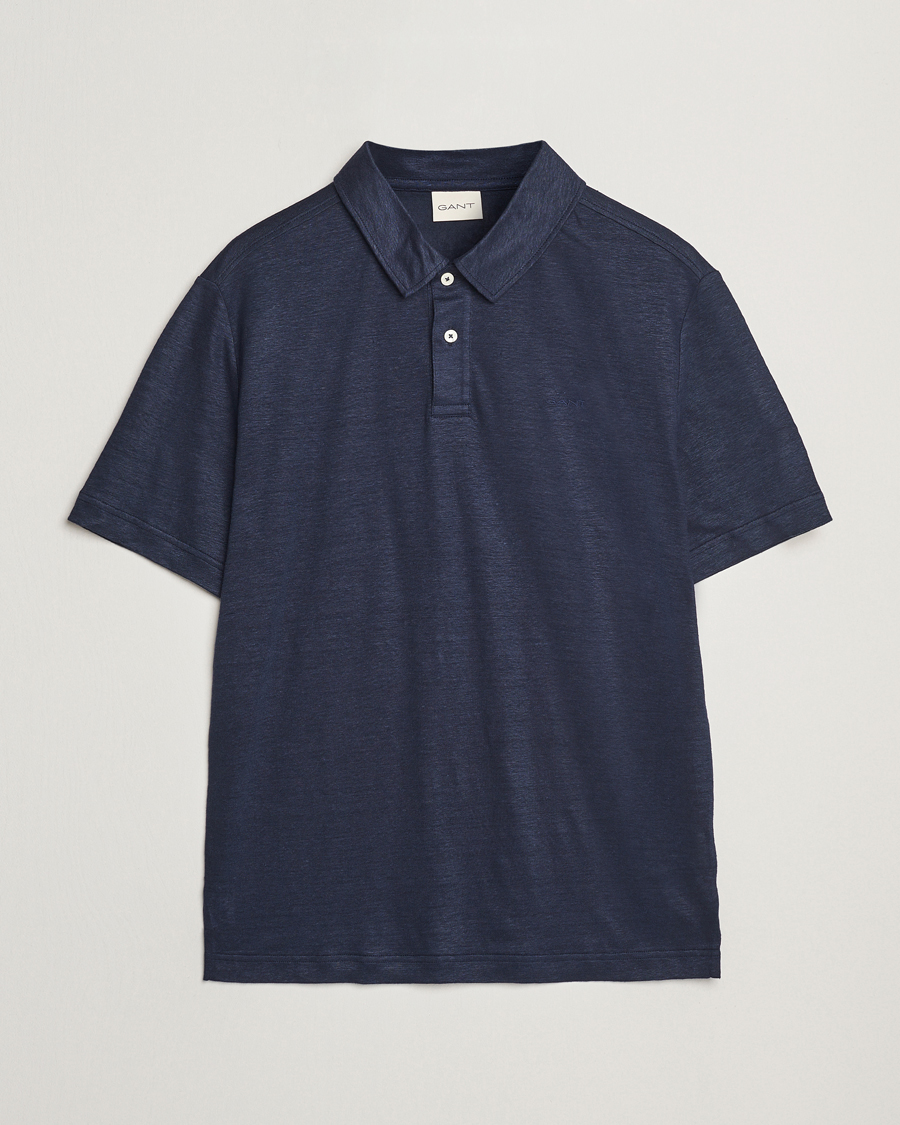 Herre | Pikéer | Gant | Linen Polo Evening Blue
