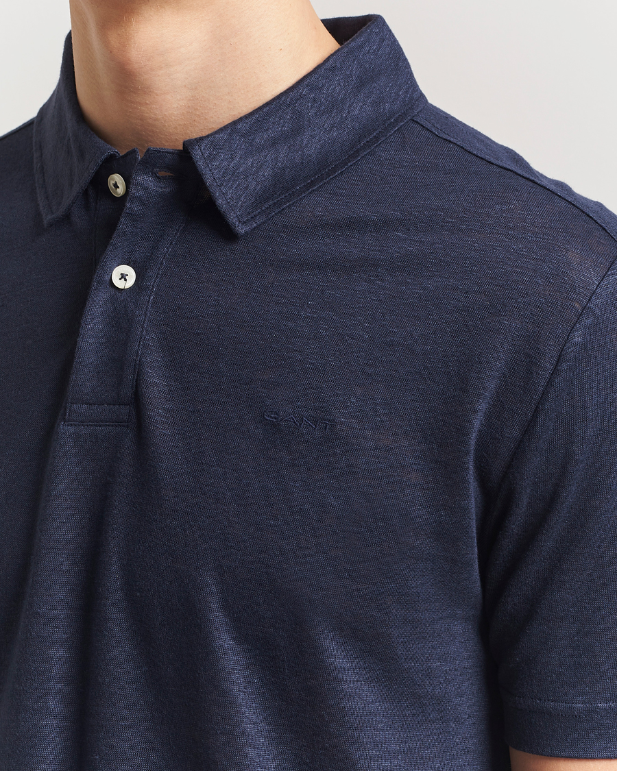 Herre | Pikéer | Gant | Linen Polo Evening Blue