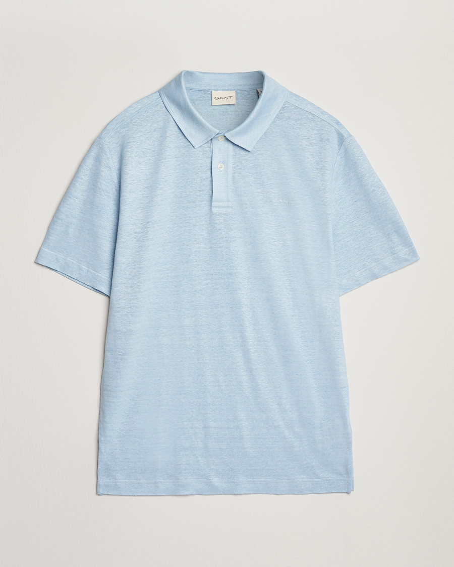 Herre | Pikéer | GANT | Linen Polo Fresh Blue