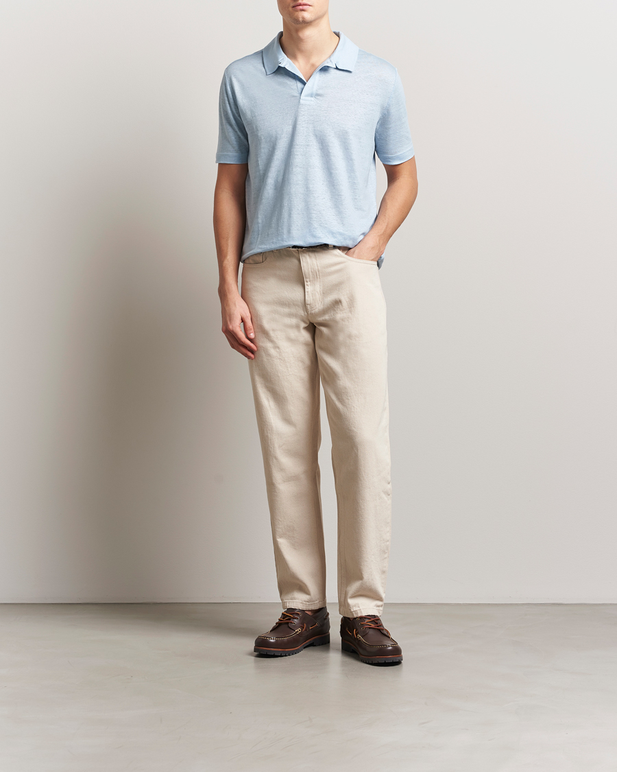 Herre | Pikéer | GANT | Linen Polo Fresh Blue