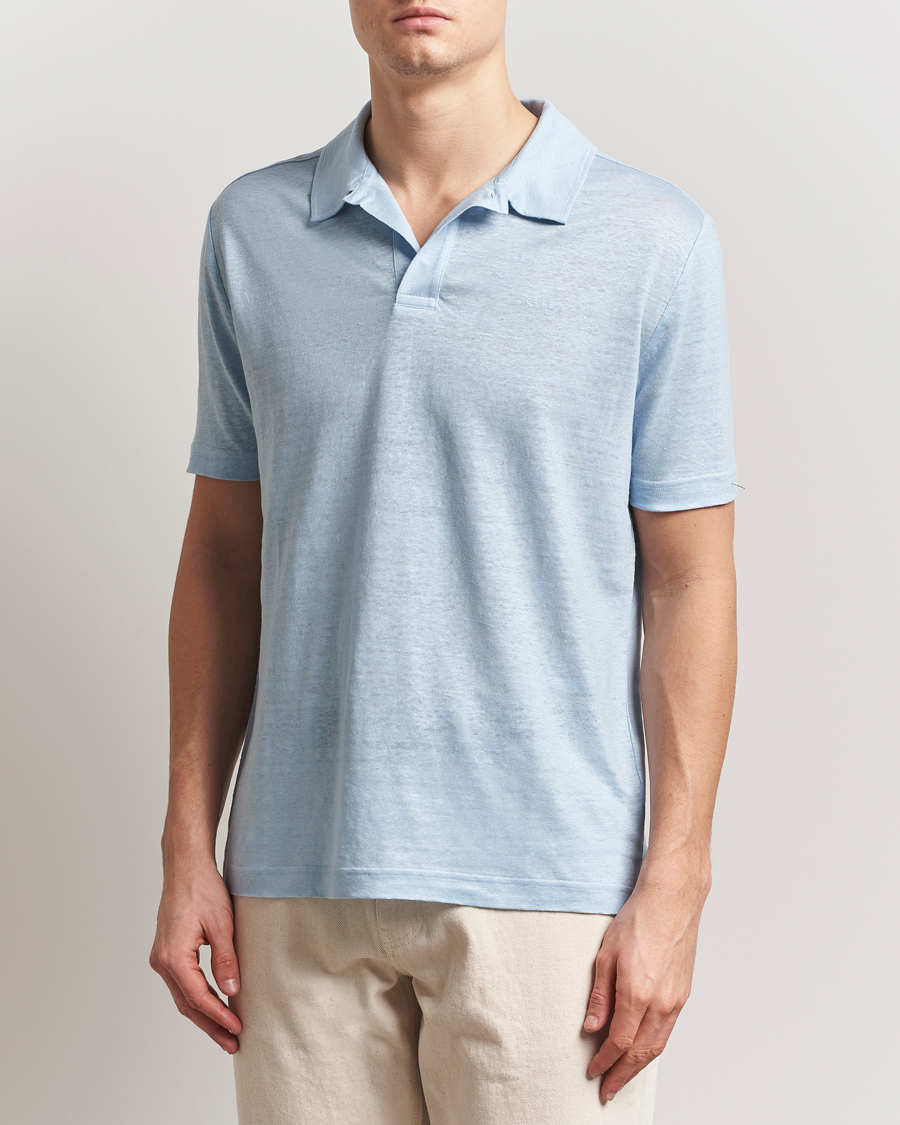 Herre | Pikéer | GANT | Linen Polo Fresh Blue