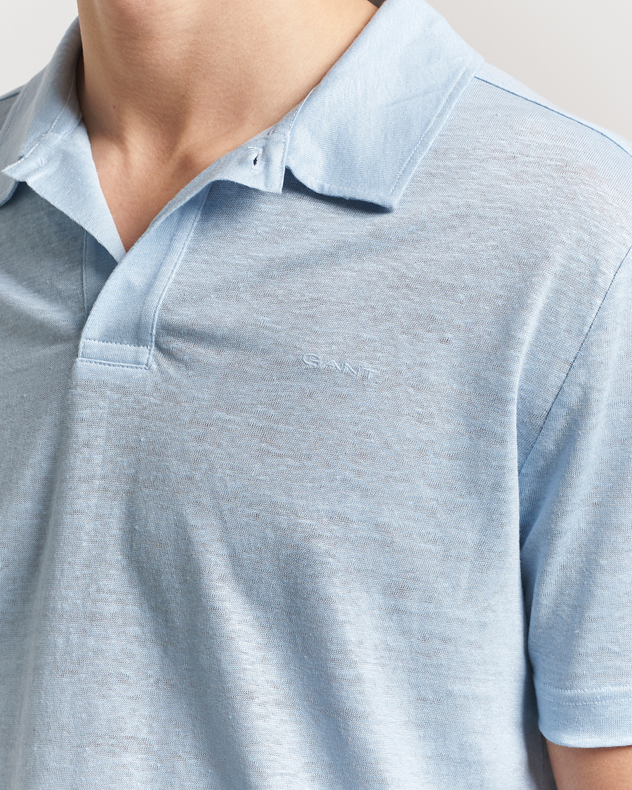 Herre | Pikéer | GANT | Linen Polo Fresh Blue