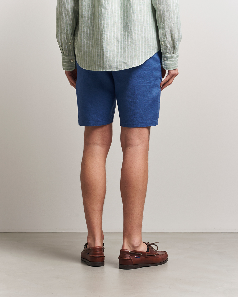 Herre | Shorts | GANT | Relaxed Linen Drawstring Shorts Rich Blue