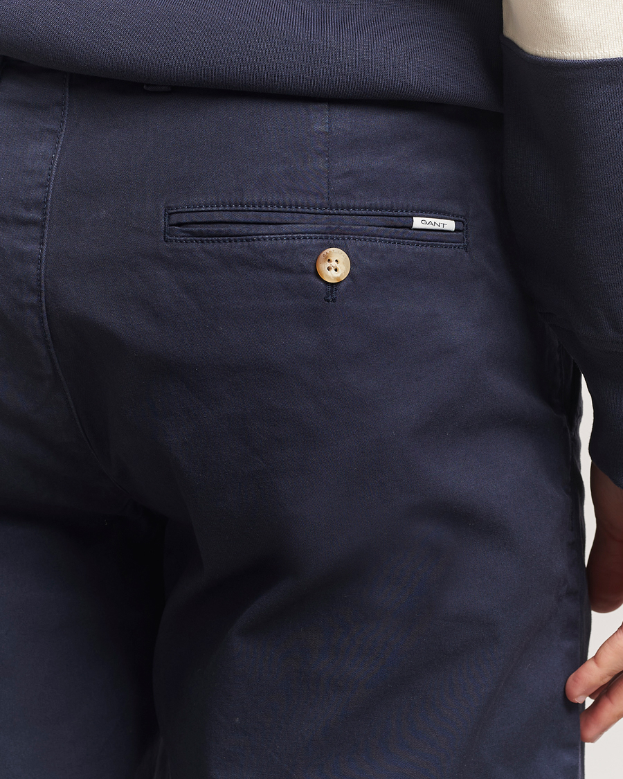 Herre | Shorts | GANT | Regular Sunfaded Shorts Evening Blue