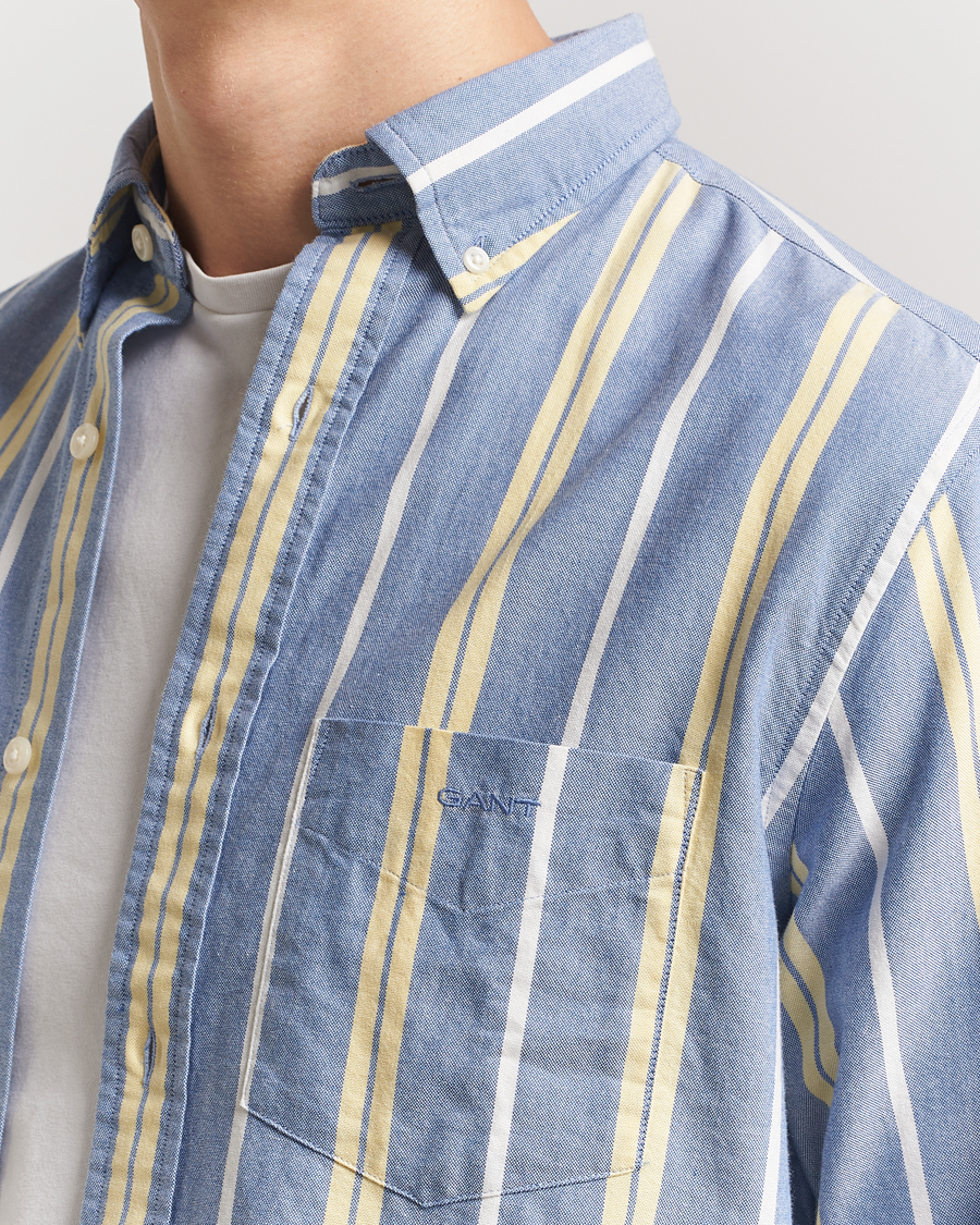 Herre | Skjorter | GANT | Regular Fit Archive Oxford Striped Shirt Rich Blue