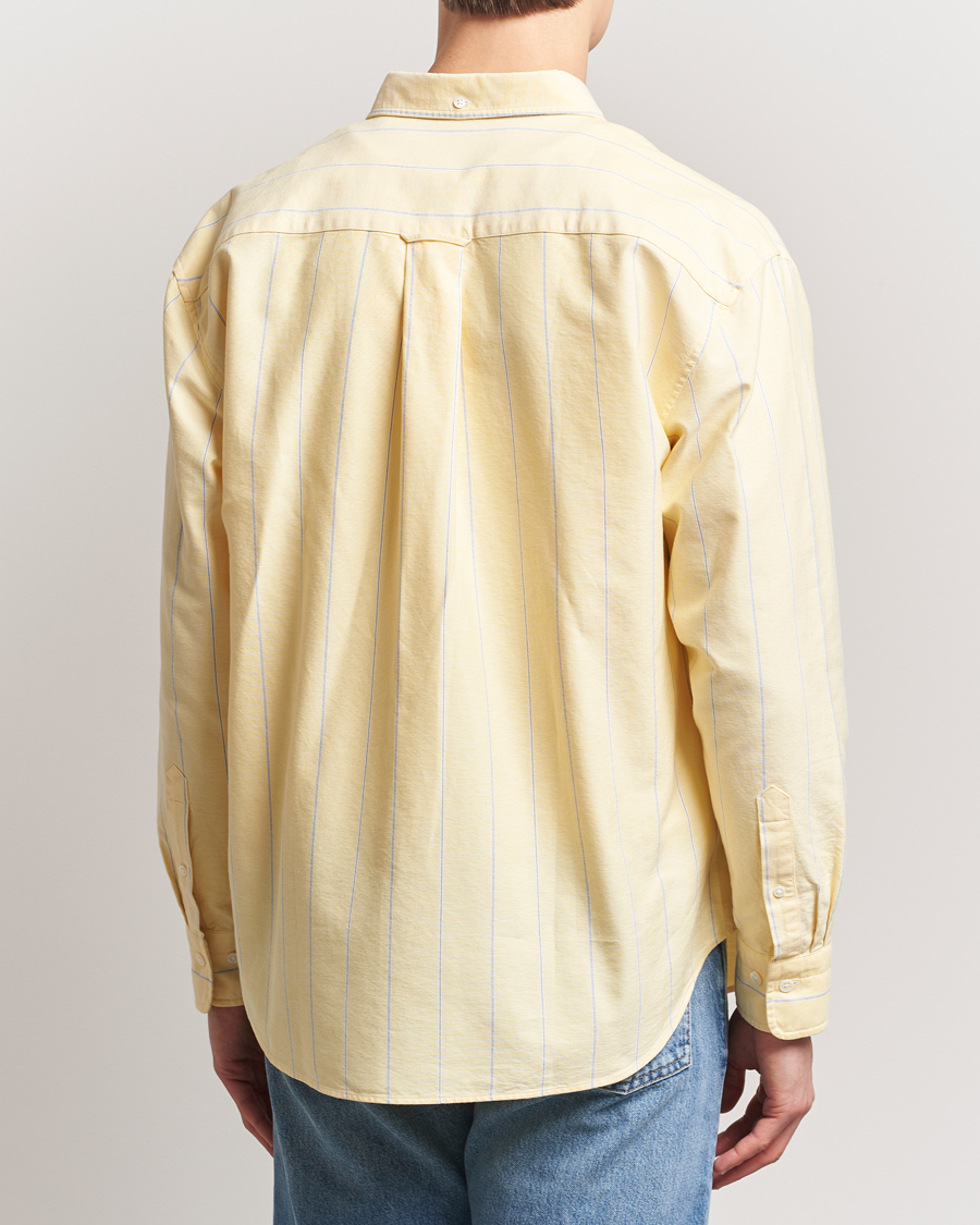 Herre | Skjorter | GANT | Regular Fit Heritage Oxford Striped Shirt Banana Yellow