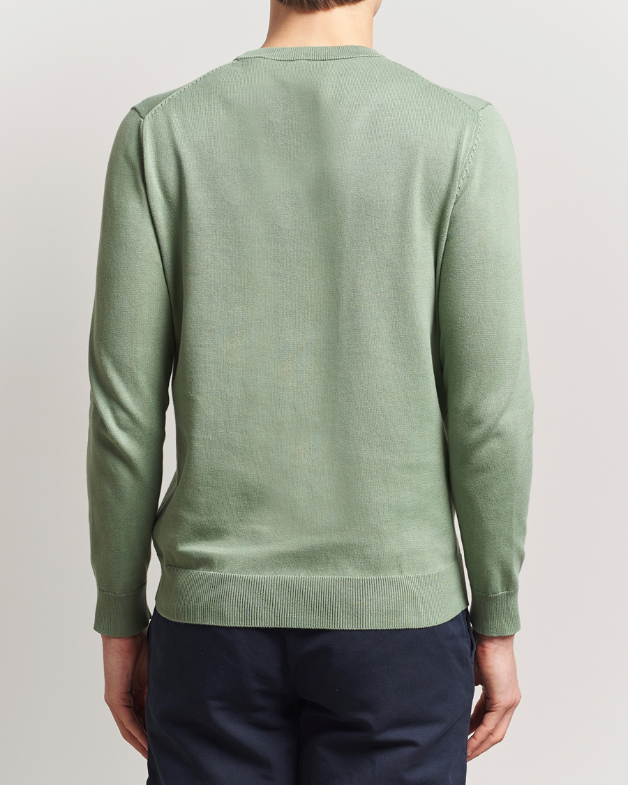 Herre | Gensere | GANT | Classic Cotton Crew Neck Kalamata Green