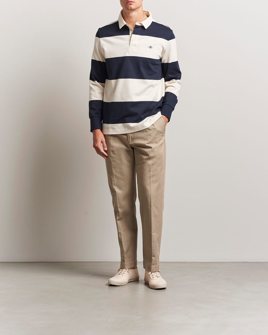 Herre | Gensere | GANT | Barstriped Rugger Evening Blue