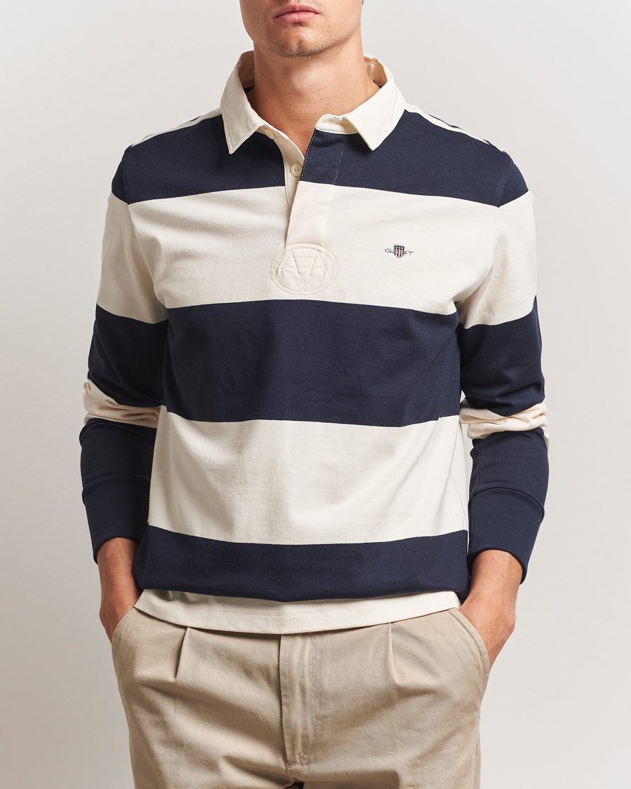 Herre | Gensere | GANT | Barstriped Rugger Evening Blue