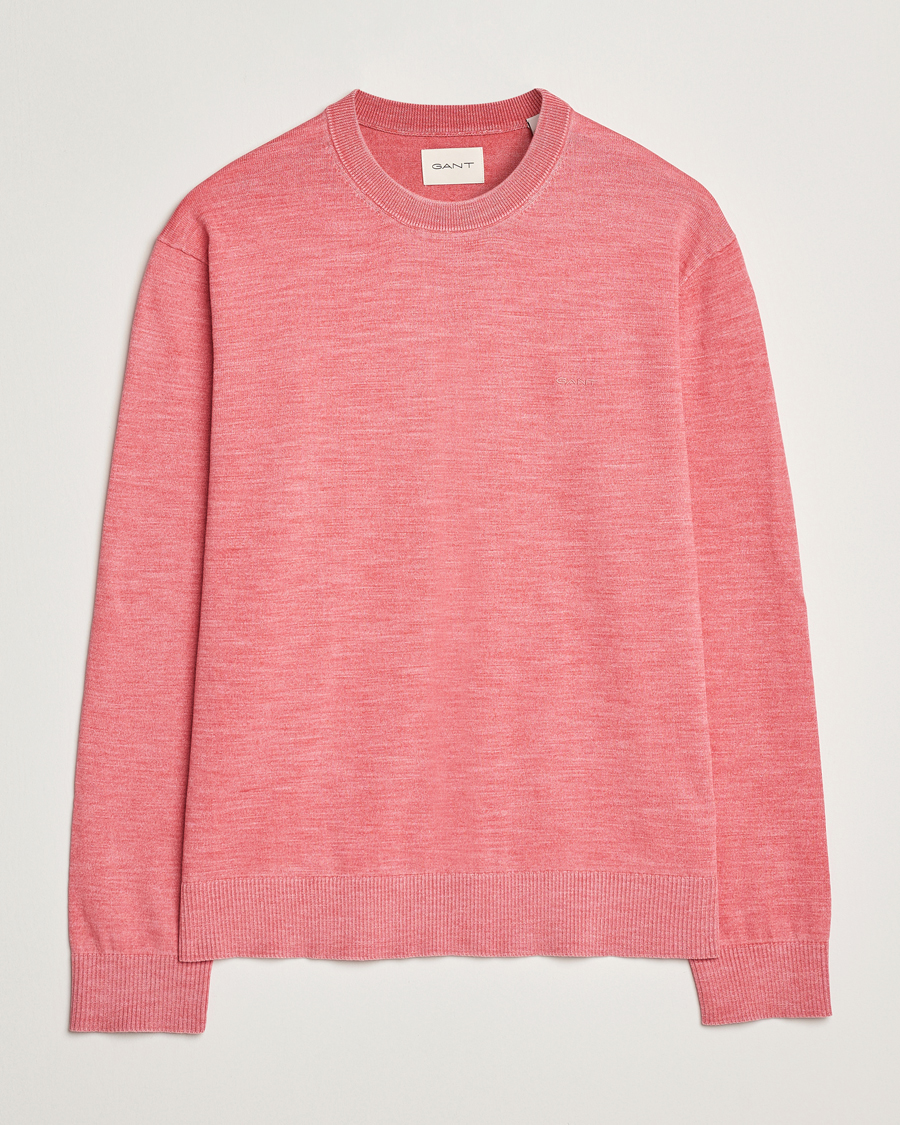 Herre | Gensere | GANT | Sunfaded Crew Neck Sweater Watermelon Red