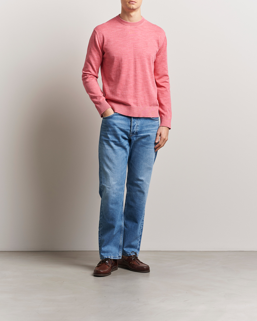 Herre | Gensere | GANT | Sunfaded Crew Neck Sweater Watermelon Red