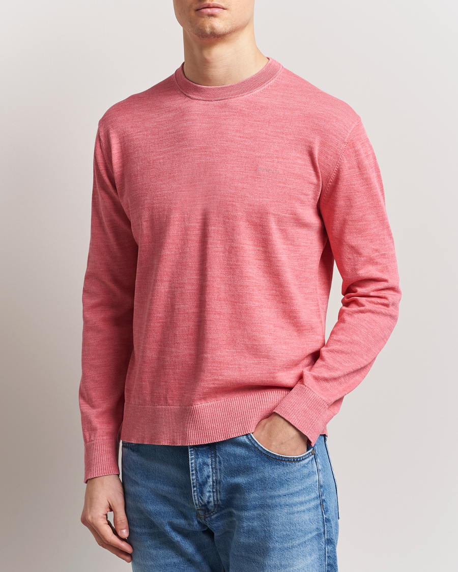 Herre | Gensere | GANT | Sunfaded Crew Neck Sweater Watermelon Red